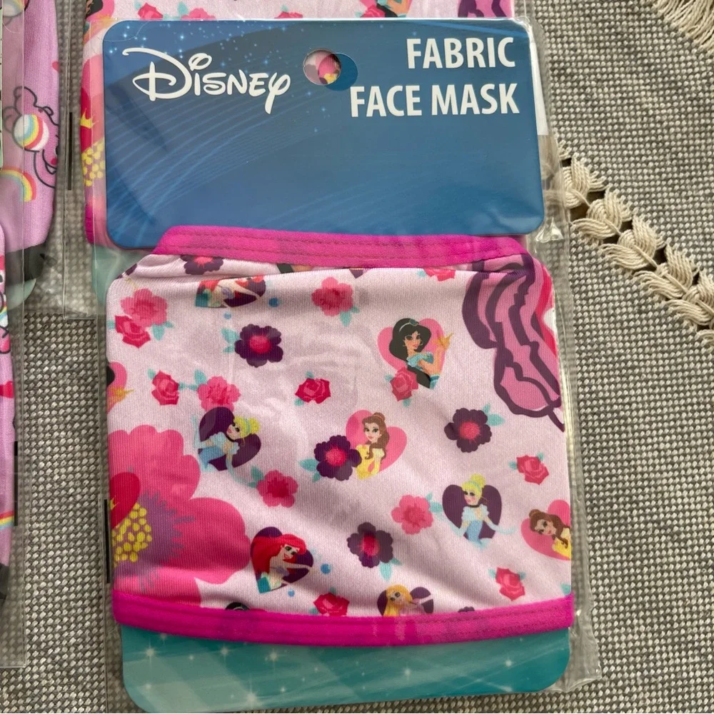 Kids Character Face Mask Care Bears Frozen Minnie Mouse (6 total) New
